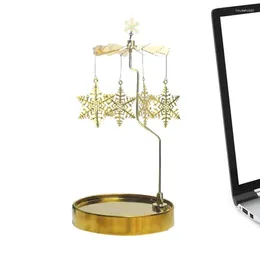 Candle Holders Spinner Spinning Holder For Christams Carousel Romantic Wedding Christmas Party Fireplace Decor Home