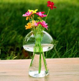 Mushroom Shaped Glass Vase Glass Terrarium Bottle Container Flower Home Table Decor Modern Style Ornaments 6piece6527174