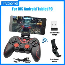 Consoles X3 Wireless Bluetooth Game Controller for PC Mobile Phone Android IOS TV BOX Tablet Joystick Gamepad Joypad Holder Kids Gift