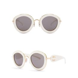 Designer sunglasses Metal Round Daisies Luxury Quality LW40130 brand Glasses Sports style Sunglasses for women outdoor fashion protective eyeglasses box