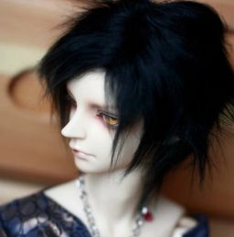 M0303 children handmade toy 1/6 1/3 1/4 uncle Doll wig BJD/SD doll props Accessories black hairy short hair 1pcs