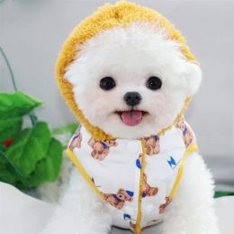 Parkas Pet Cute Winter Down Jacket Puppy Outdoor Warm Coat Cat Thickened Hoodie Suitable For Small And Medium Dogs Bulldog Clothes
