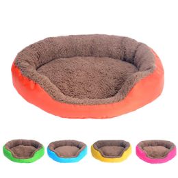 Mats 4 Colours Pet Dog Bed Winter Warm Dog House For Small Large Dogs Soft Pet Nest Kennel Cat Sofa Mat Animals Pad Pet Supplies S/M/L