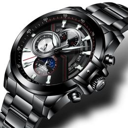 Men Watches BINGER Watch Moon Phase Luminous Male Waterproof Mechanical Wristwatches B1189-52925