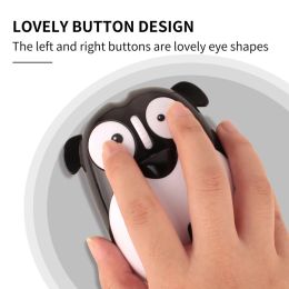 Mice RYRA Cute Animal Puppy Mouse Power Saving Mute USB Wireless Mouse 1200dpi Rechargeable Battery Mouse Computer Accessories