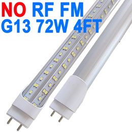 4Ft Led Shop Lights Fixture ,4 Feet 72W 48' Garage Light 48'' Dual Pin T8 G13 LED Tube , Linkable Led Bulbs for Garage Warehouse, Plug and Play High crestech