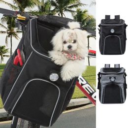 Carriers Pet Bicycle Carrier Bag Pet Bicycle Bag Basket Front Removable Puppy Dog Cat Small Animal Travel Bike Seat For Hiking