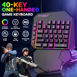 Keyboards Gamepad Keyboard for Mobile Phone Controller Gamer Kit 5 in 1 Gaming Keyboard Mouse Converter for PS4 Tablet laptop Android