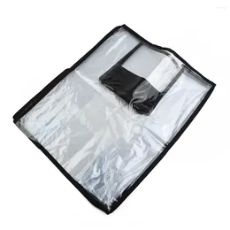 Storage Bags Practical Durable Luggage Cover Transparent Black Travel Waterproof 1pcs Anti-scratch Baggage Case