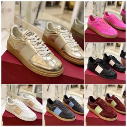 Designer Sneakers Women Men Low help Casual Shoes Leather Black White Shoe Luxury Calfskin Vintage Sports Loafers Fashion Italy Trainers
