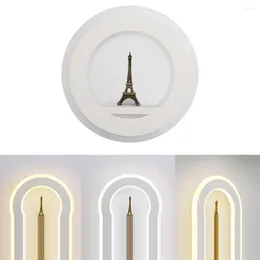Wall Lamp 1Pcs LED Light Up Down Tower Indoor Outdoor Room Sconce Round Shape Decor Energy Saving For Home Bedroom El