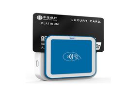 Smart mobile bluetooth card reader contactless All in 1 NFC IC magnetic cards reading connects smartphones and tablet I94909626