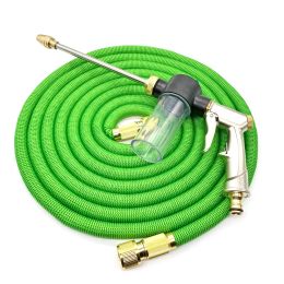 Washer Garden Water Hose Expandable Double Metal Connector High Pressure Pvc Reel Magic Water Pipes for Garden Farm Irrigation Car Wash