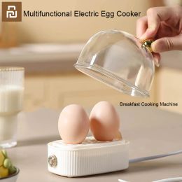 Irrigators Youpin Multifunctional Electric Egg Cooker Heater Automatic Power Off Mini Eggs Food Steamer 2 Eggs Breakfast Cooking Machine