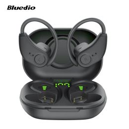 Headphones Original Bluedio S6 Sports Bluetooth Earphones with Mics Bluetooth 5.1 Wireless Headphones HiFi Stereo Wireless Earbuds