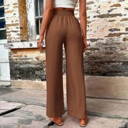 Women's Pants Casual Stylish High Waist Wide Leg Trousers Breathable Comfortable Ankle Length For A Chic Look Women