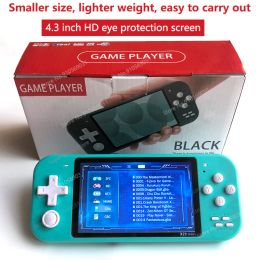 Consoles Retro Handheld Game Player 4.3 Inch Screen 8GB Dual Open Source System Portable Pocket X20 Mini Video Game Console