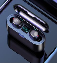 F9 TWS Wireless Earphone Bluetooth V50 Earbuds Bluetooth Headphone LED Display With 2000mAh Power Bank Headset With Microphone MQ6159479