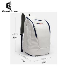 Bags GreatSpeed White Tennis Backpack Large Capacity 12 Pack Tennis Bag Original New Portable Men Women Gym Training Sports Backpack