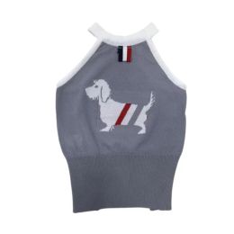 Vests cartoon knitted vest pet dog Clothes cotton for dogs Clothing Cat small Print cute thin spring summer Fashion boy girl Chihuahua