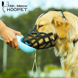 Muzzles Adjustable Dog Muzzle Soft Silicone Breathable Mesh Strong Basket for Small Medium Large Dog Mouth Mash Pet Training Accessories