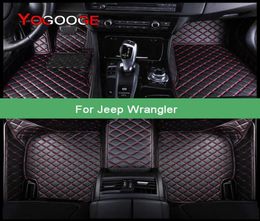 YOGOOGE Car Floor Mats For Jeep Wrangler Foot Coche Accessories Carpets 09292929062