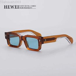 JMM ASCARI brand fashion square sunglasses men high quality Acetate uv400 handmade eyeglasses Trend women SUNGLASSES 9JSD