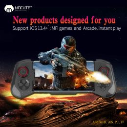 Gamepads New Mocute 060 Bluetoothcompatible Gamepad For IOS Android Phone Game Joysticks PUBG Controller Telescopic Gamepad