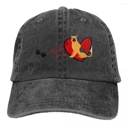 Ball Caps Heart Baseball Cap Men Hats Women Visor Protection Snapback German Shepherd