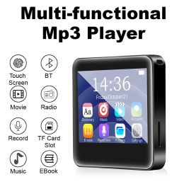 Player 2024 High Quality Metal Music MP3 Player Bluetooth 5.0 Touch Screen Multifunctional MP4 Video Player Portable FM FM/eBook/Record