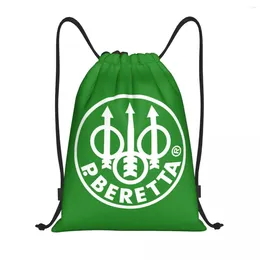 Shopping Bags Beretta Military Gun Lover Drawstring Bag Men Women Foldable Gym Sports Sackpack Training Backpacks