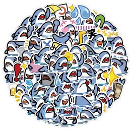 50 PCS Shark Animal DIY Cute Graffiti Waterproof PVC Sticker Pack for Refrigerator Car Trunk Laptop Notebook Cup Mobile Phone Desk Bicycle Skateboard Case.