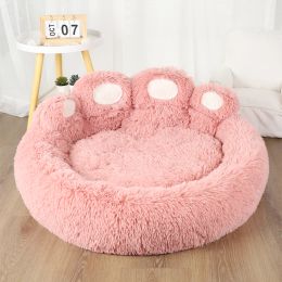 Mats Fluffy Large Dog Bed Plush Kennel Accessories Pet Products Dogs Beds Bedding Sofa Basket Small Mat Cats Big Cushion Puppy Pets