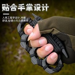 Four Thickened Tiger Finger Set Zinc Alloy For Legal Self Defense Ing Head Fist Buckle Ring 659425