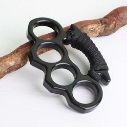 ear Best Price Travel Gaming Self Defence Knuckleduster Dusters Belt Buckle Window Brackets Four Finger Rings Tools EDC Survival Tool 676154