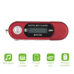 Player USB MP3 Player 3.5MM FM Radio Audio USB Stick Player Module Flash Decoder Board Recording 1.3" Digital LCD Mini MP3 Music Player