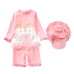 Swimwear Children's swimsuit onepiece girl cute princess middle and small child baby swimwear girl baby swimsuit XYY62