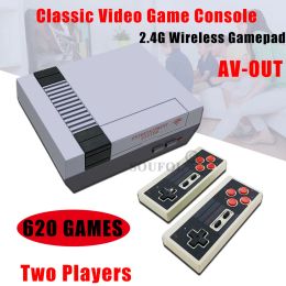 Players MINI Game Box Retro Handheld Games Console Builtin 620 Classic Games Dual Controllers for NES TV Game Console 2.4G Joypad