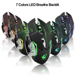 Mice Wireless Mouse 2.4GHz Laptop Wireless Mouse Computer Game Mouse New Esports Colourful Lights