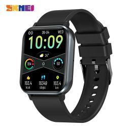 Watches SKMEI 1.83 inch Full Touch Bluetooth Call Smart Watch Women Mens Temperature Measurement Pedometer Smartwatch For Android ios