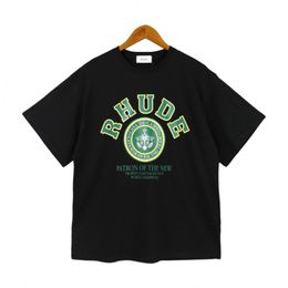 2024 Summer Rhude Tshirts Mens Designer t Rhude Casual Shirts Man Womens Tees Short Sleeves Top Sell Luxury Men Hip Hop Clothes Off White Shirt