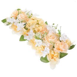 Decorative Flowers Venue Setting Props Artificial Flower Banquet Wedding Decorations Plastic Road Guide Fake