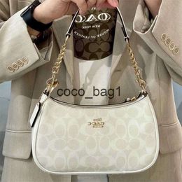 2024 Nuovo TERI Borsa a tracolla da donna sotto le ascelle Glacier White rivestito Old Flower Chaincode 2478