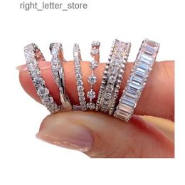 Rings Ring Finger Fine Jewelry Designer Shining Zircon Wedding Engagement Rings For Women Lovers Gifts 240229