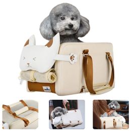 Mats Portable Travel Dog Car Seat Central Control Car Safety Pet Seat for Small Dogs Yorkshire Teddy Transport Dog Carrier Protector