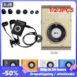 Player 1/2/3PCS Waterproof Swimming MP3 Player Stereo Music MP3 Walkman w/FM Radio Clip