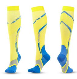 Compression Socks Outdoor Cycling Fast-drying Breathable Adult Sports Socks Long Knee Running Knee Socks Stockings