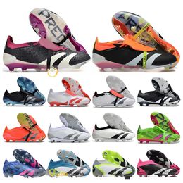 Gift Bag Mens High Ankle Football Boots Accuracy FG Firm Ground Laceless Cleats Accuracy.1 Soccer Shoes Top Outdoor Elite Trainers Botas De Futbol
