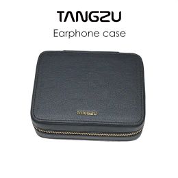 Accessories TangZu PU Zipper Digital Earphone Earbud HiFi Cable Products Storage Bag Box Case Accessory for Fudu WAN ER SG