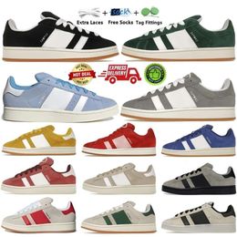 Casual Shoes 00s School Shoes for Men Women Vegan Gazelle Campus Spezial White Gum Collegiate Green Team Black Outdoor Sports Trainers